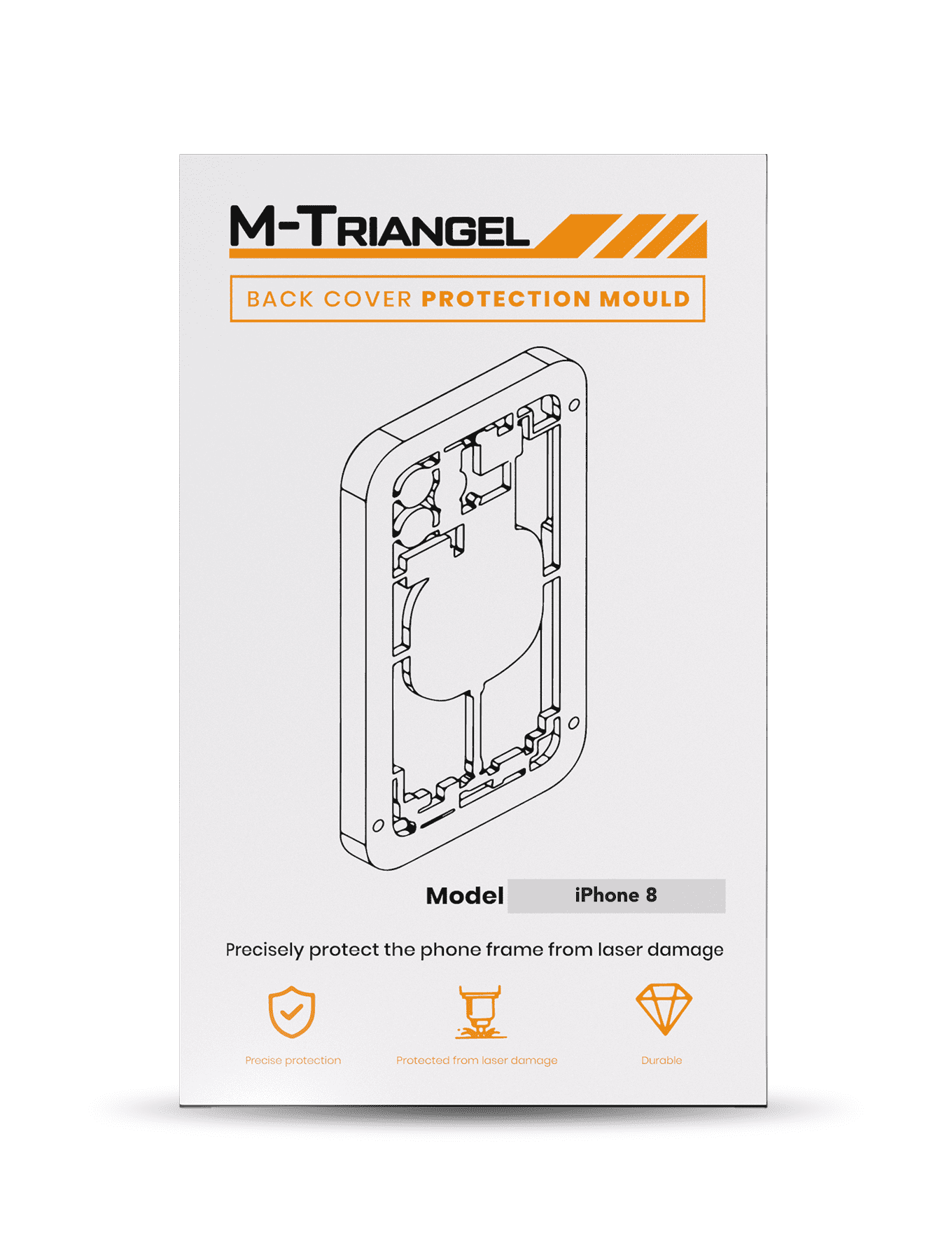 Laser Machine Protection Mold Compatible For iPhone 8 (M-Triangel)