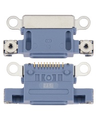 Charging Port Only Compatible For iPhone 14 / 14 Plus (Blue) (10 Pack)