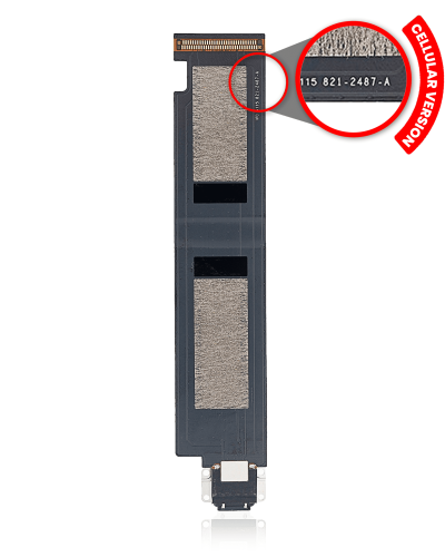 Charging Port Flex Cable Compatible For iPad Pro 12.9" 1st Gen (2015) (Cellular Version) (Space Gray)