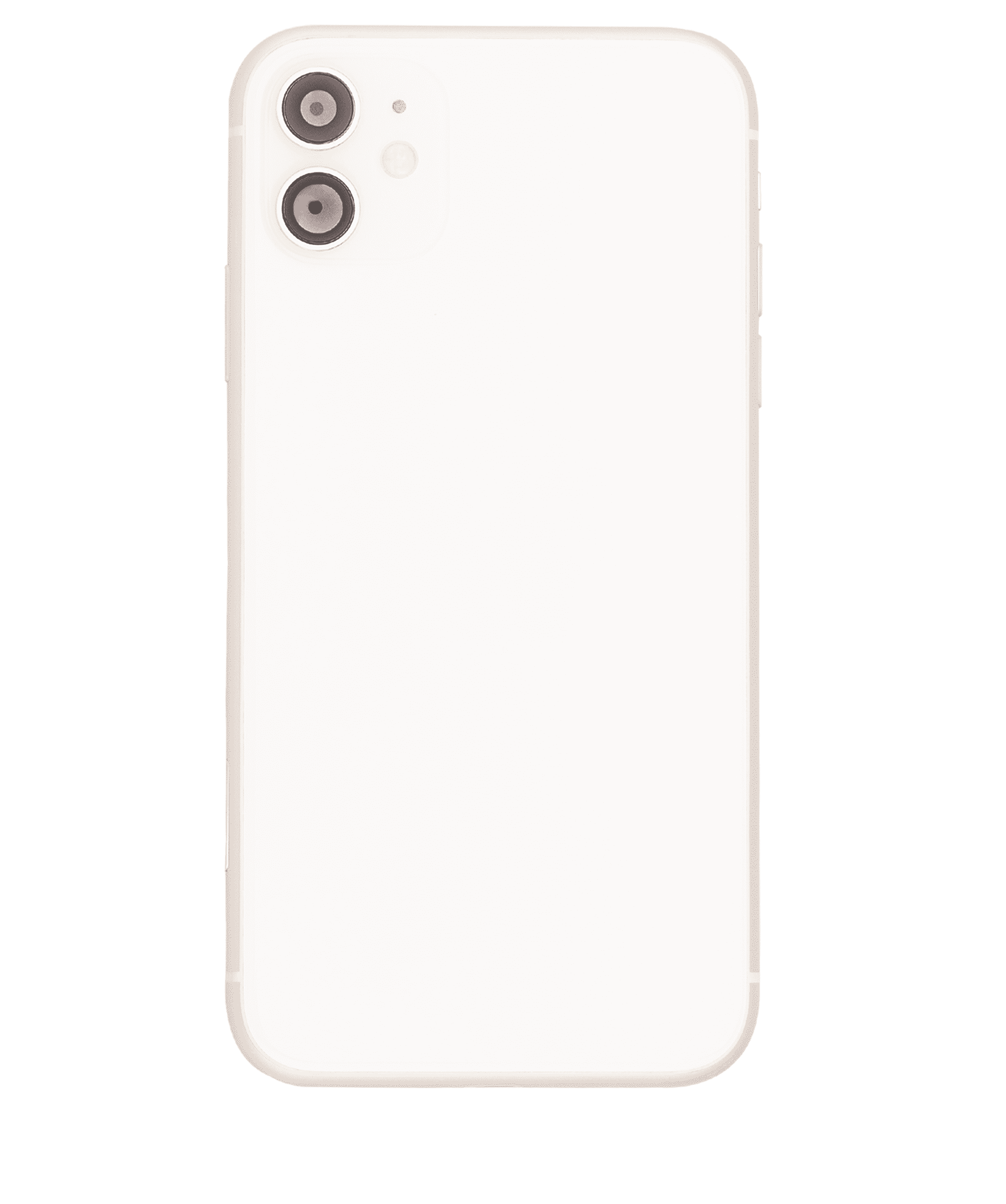 Back Housing W/ Small Components Pre-Installed Compatible For iPhone 11 (Used OEM Pull: Grade C) (White)