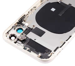 Back Housing W/ Small Components Pre-Installed Compatible For iPhone 11 (No Logo) (Aftermarket Plus) (White)