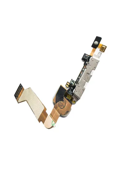 Charging Port Cable Compatible For iPhone 4S (White)