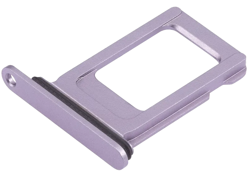 Single Sim Card Tray Compatible For iPhone 14 / 14 Plus (Purple)