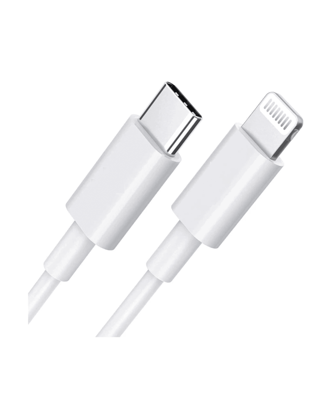 USB-C To Lightning Cable (3ft.) For iPhone / iPad / iPod (Used OEM Pull) (Bulk Pack) (10 Pack)