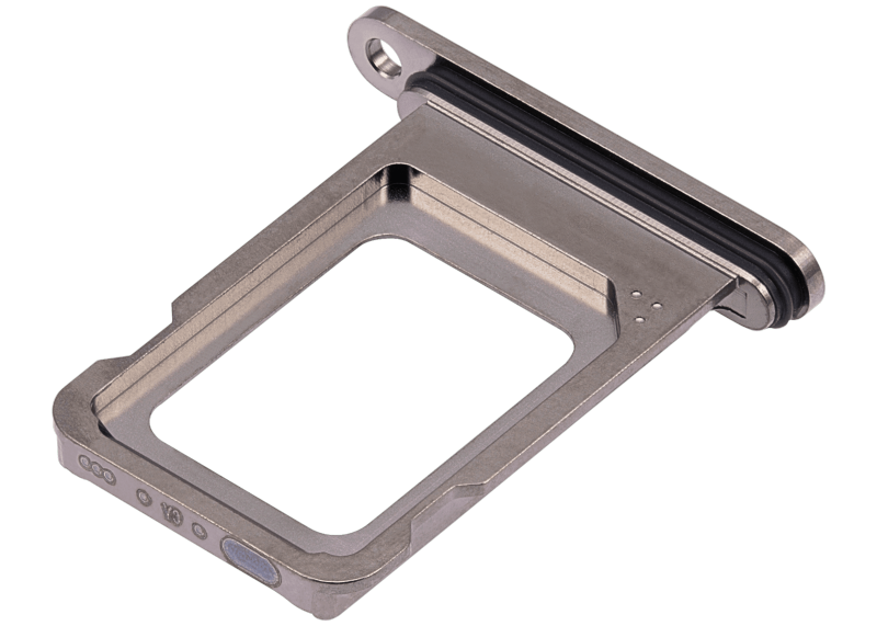 Single Sim Card Tray Compatible For iPhone 15 Pro / 15 Pro Max (Natural Titanium)