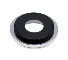 Back Camera Lens With Bracket & Bezel Compatible For iPhone 12 Pro Max (Silver) (Real Sapphire / Premium)