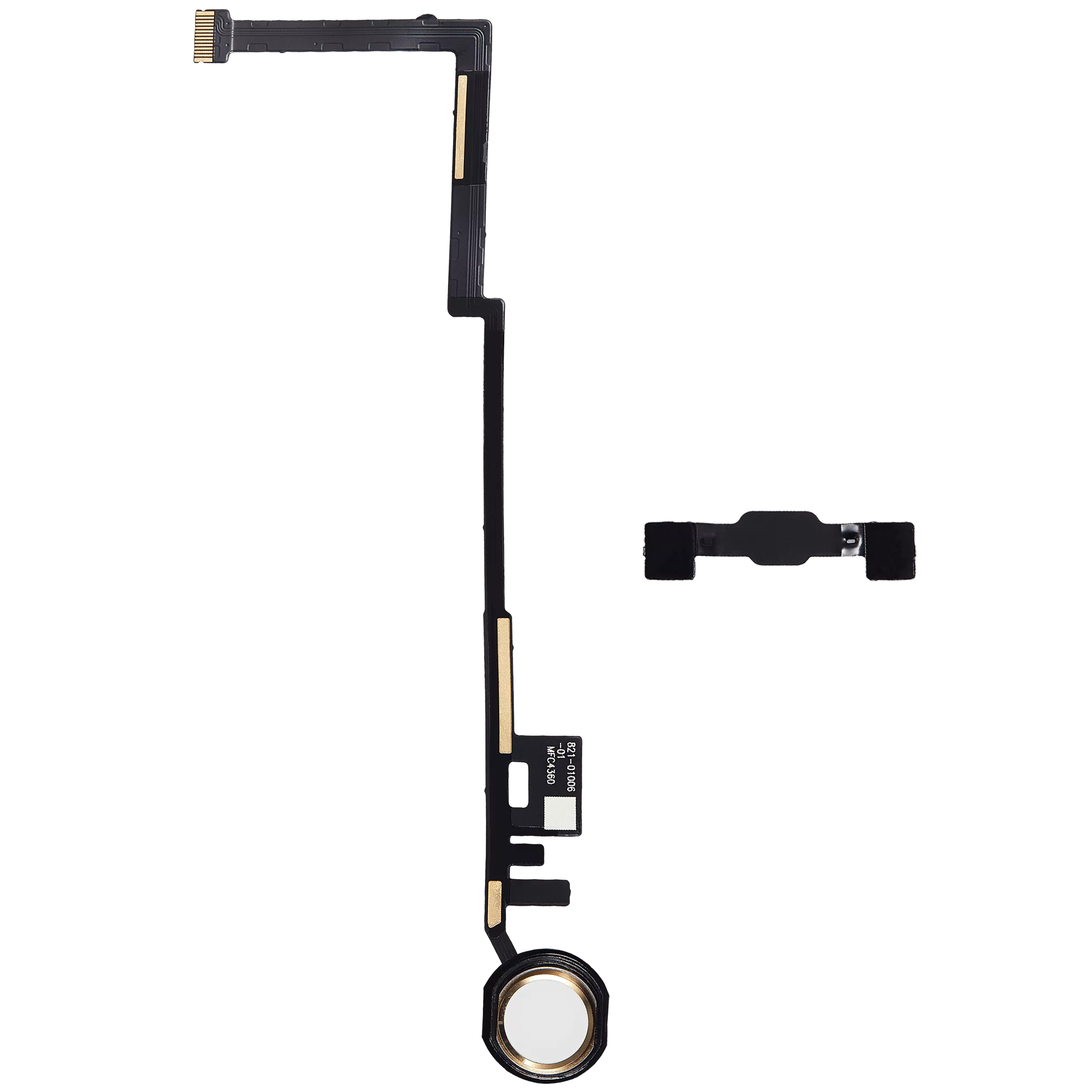 Home Button Flex Cable Compatible For iPad 5 (2017) / iPad 6 (2018) (Aftermarket Plus) (Gold)