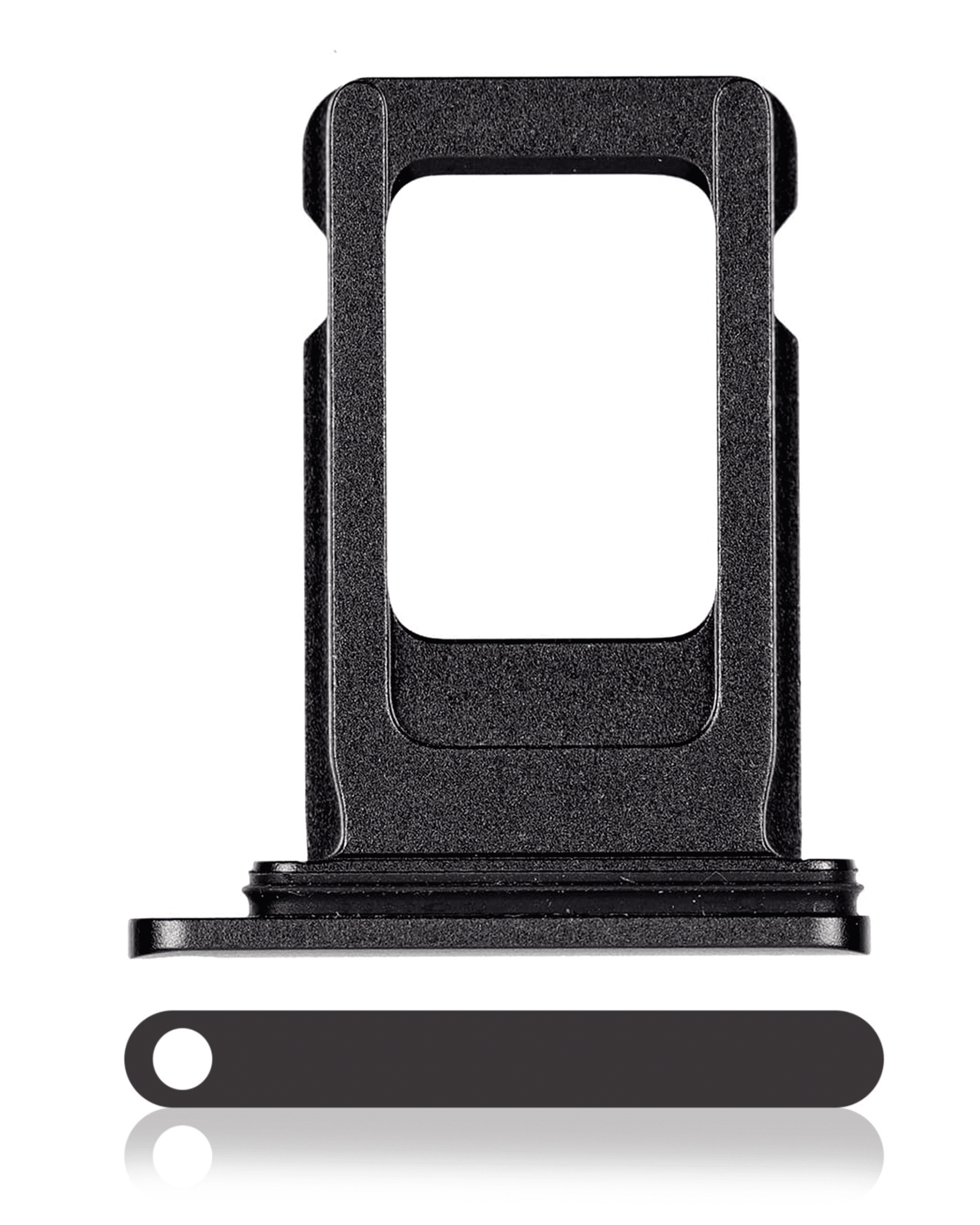 Single Sim Card Tray Compatible For iPhone 11 (Black)