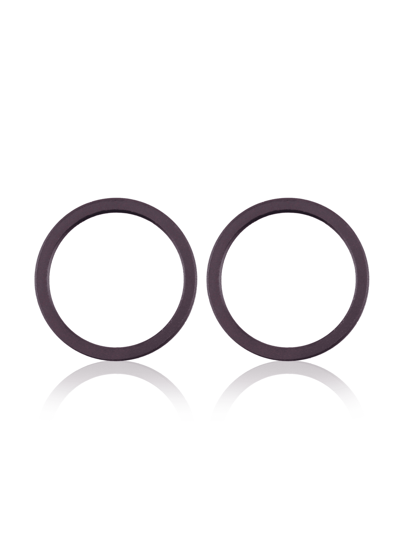 Back Camera Bezel Ring Only Compatible For iPhone 11 / 12 / 12 Mini (Black) (2 Piece Set) (10 Pack)