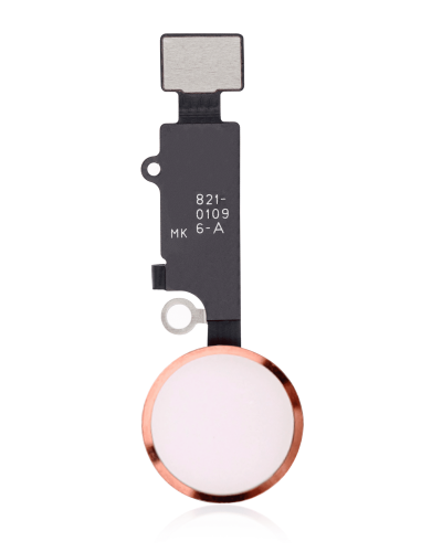 Home Button With Flex Compatible For iPhone 7 / 7 Plus / 8 / 8 Plus / SE (2020) / SE (2022) (Rose Gold) (Warning: Compatible For Cosmetic Use Only)