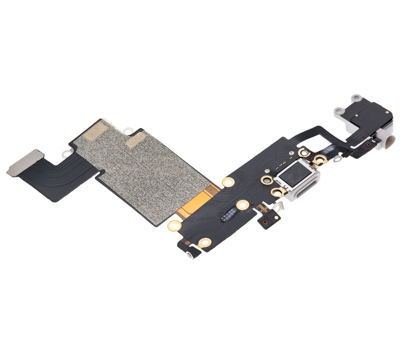 Charging Port Flex Cable Compatible For iPhone 6S Plus (Aftermarket) (Silver)