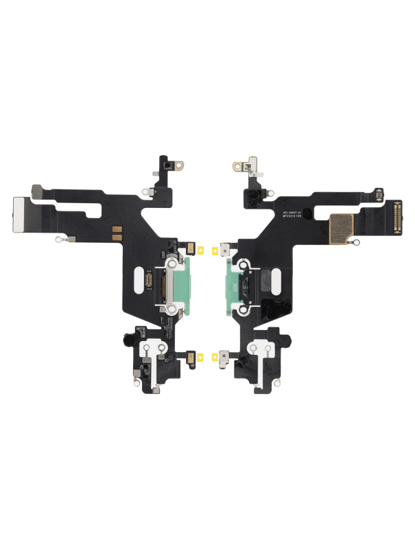 Charging Port Flex Cable Compatible For iPhone 11 (Premium) (Green)