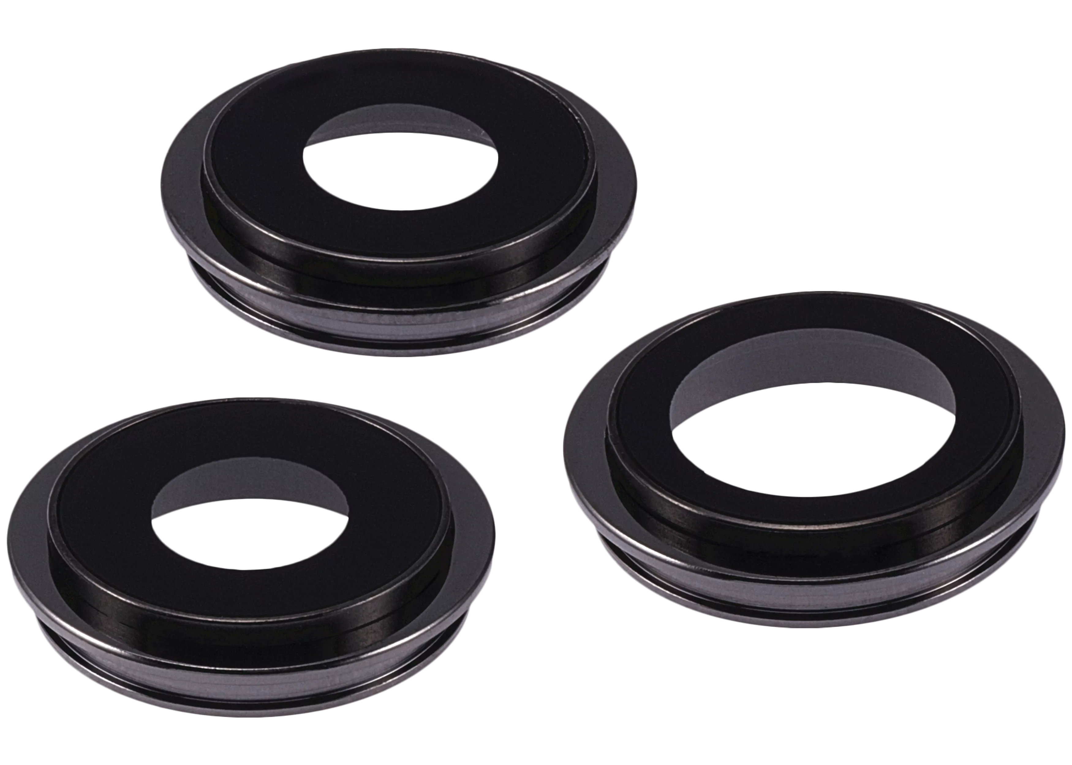 Back Camera Lens With Bracket & Bezel Compatible For iPhone 11 Pro / Pro Max (Black) (Aftermarket Plus)