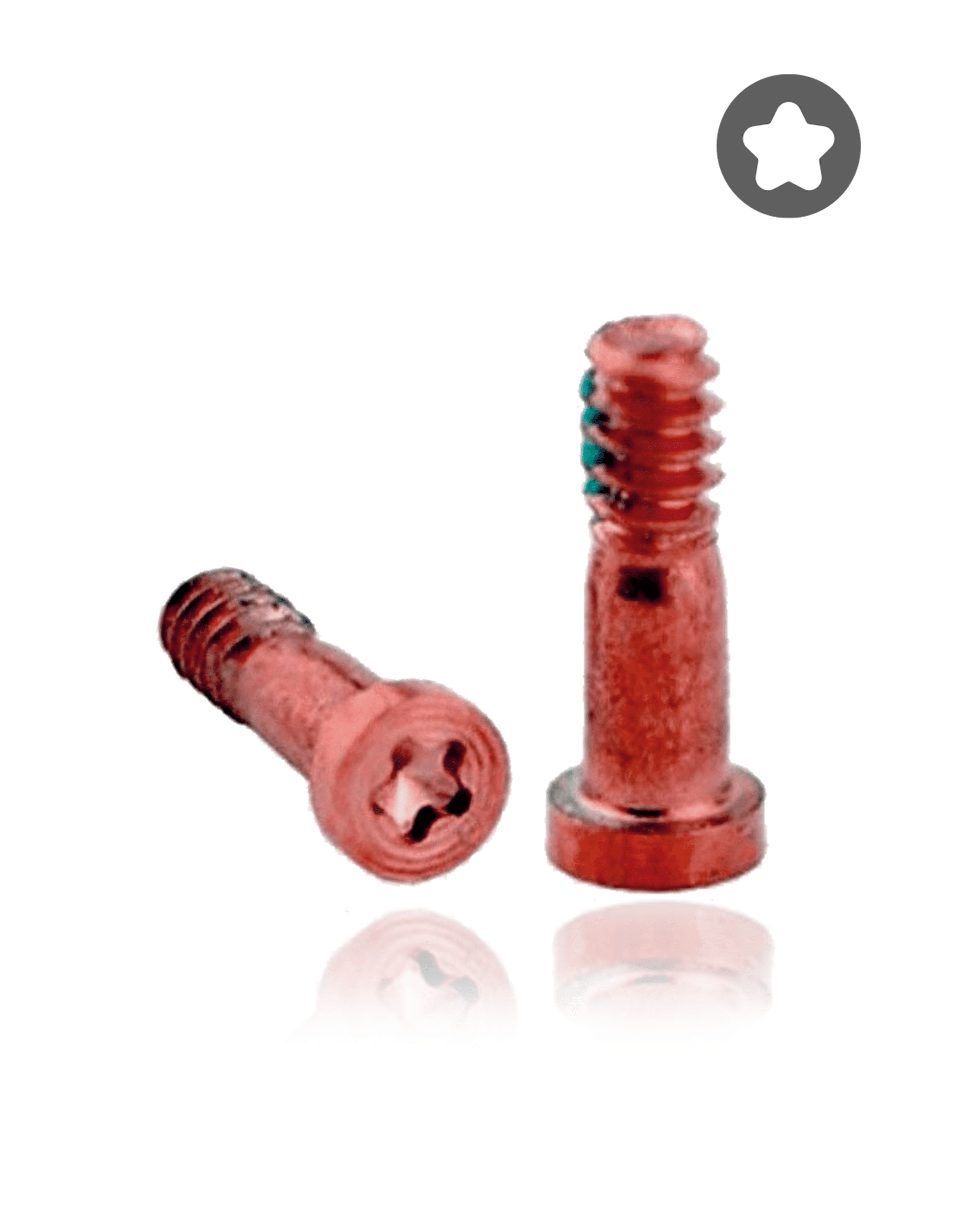 Bottom Screws Compatible For iPhone 7 / 7 Plus (Red / Rose Gold) (100 Pack)