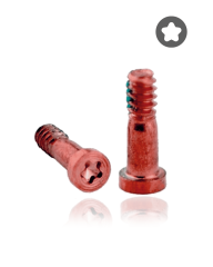 Bottom Screws Compatible For iPhone 7 / 7 Plus (Red / Rose Gold) (100 Pack)