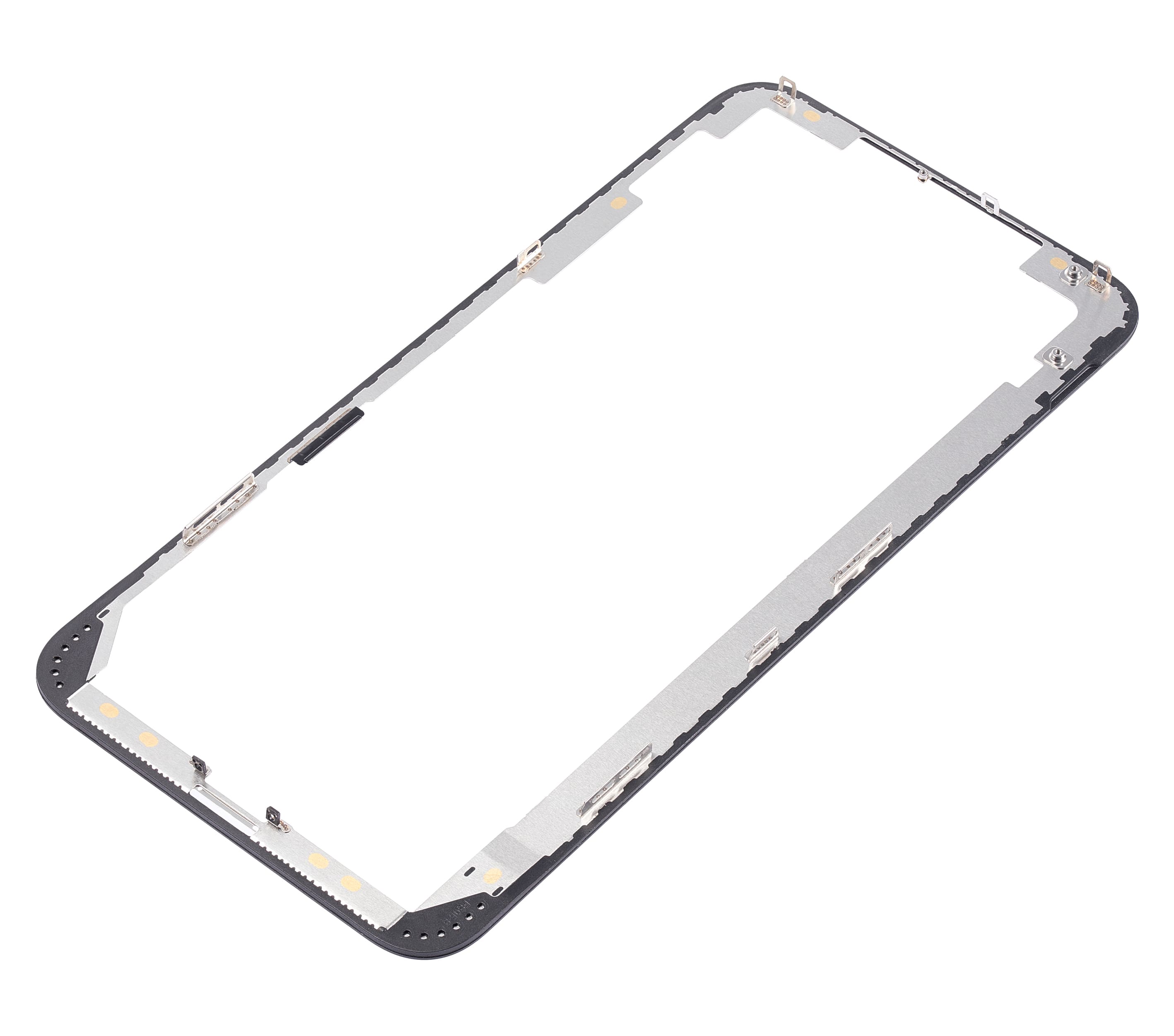 3 in 1 (Front Glass + Frame + OCA Pre-Installed) Compatible For iPhone 8 Plus (Black) (2 Pack) (OCA Master)