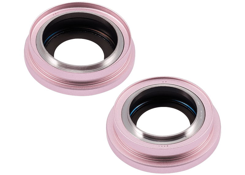Back Camera Lens With Bracket & Bezel Compatible For iPhone 15 / 15 Plus (2 Piece Set) (Premium) (Pink)