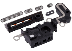 Loudspeaker / Mic Mesh Compatible For iPhone 15 Plus (Black) (10 Pack)