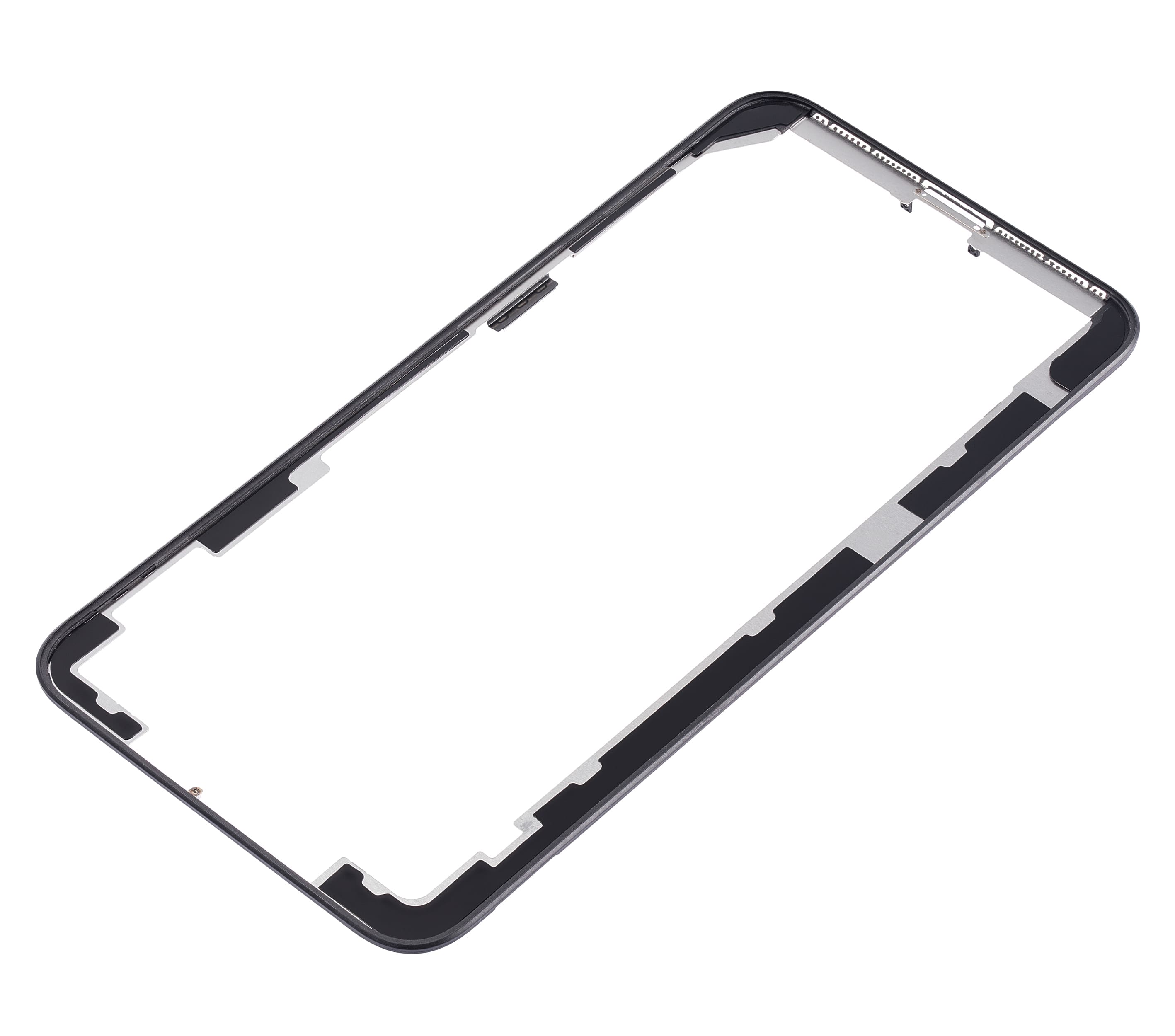 3 in 1 (Front Glass + Frame + OCA Pre-Installed) Compatible For iPhone 8 Plus (Black) (2 Pack) (OCA Master)