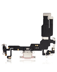 Charging Port Flex Cable Compatible For iPhone 15 (Premium) (Pink)