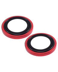 Casper Camera Lens Protector Compatible For iPhone 14 / 14 Plus (Red) (Clear)