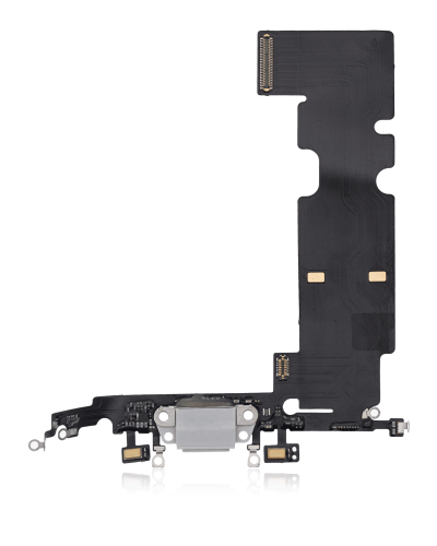 Charging Port Flex Cable Compatible For iPhone 8 Plus (Premium) (Silver)