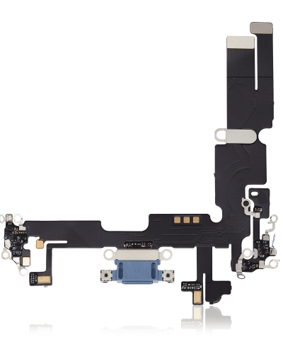 Charging Port Flex Cable Compatible For iPhone 14 Plus (Aftermarket Plus) (Blue)