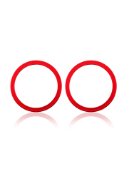 Back Camera Bezel Ring Only Compatible For iPhone 11 / 12 / 12 Mini (Red) (2 Piece Set) (10 Pack)