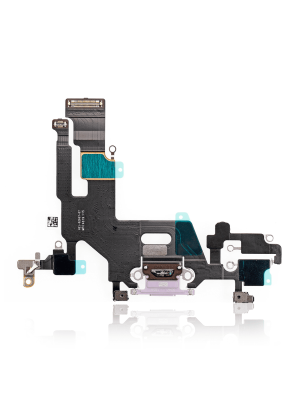 Charging Port Flex Cable Compatible For iPhone 11 (Premium) (Purple)
