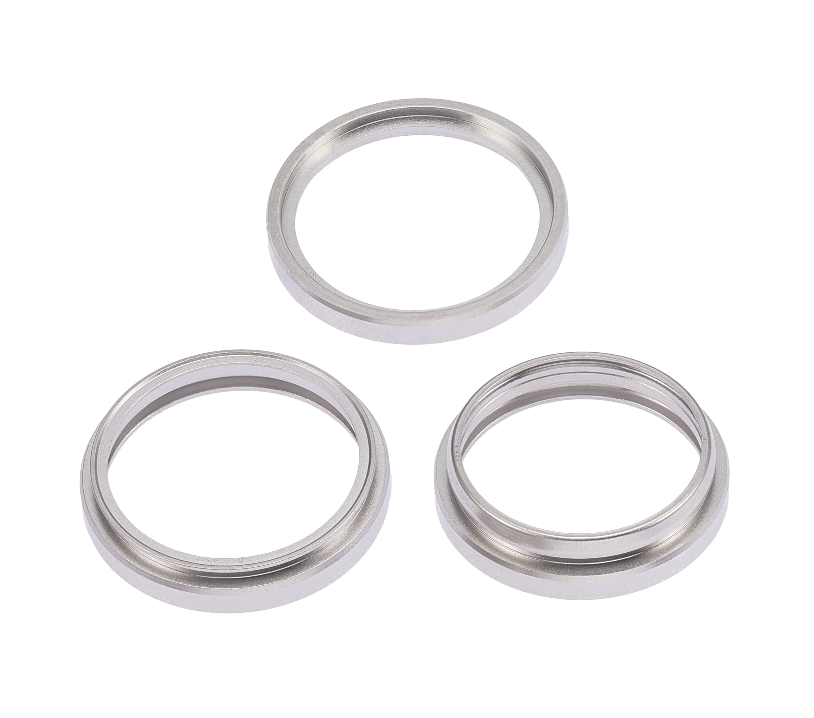Back Camera Bezel Ring Only Compatible For iPhone 14 Pro / 14 Pro Max (Silver) (3 Piece Set)