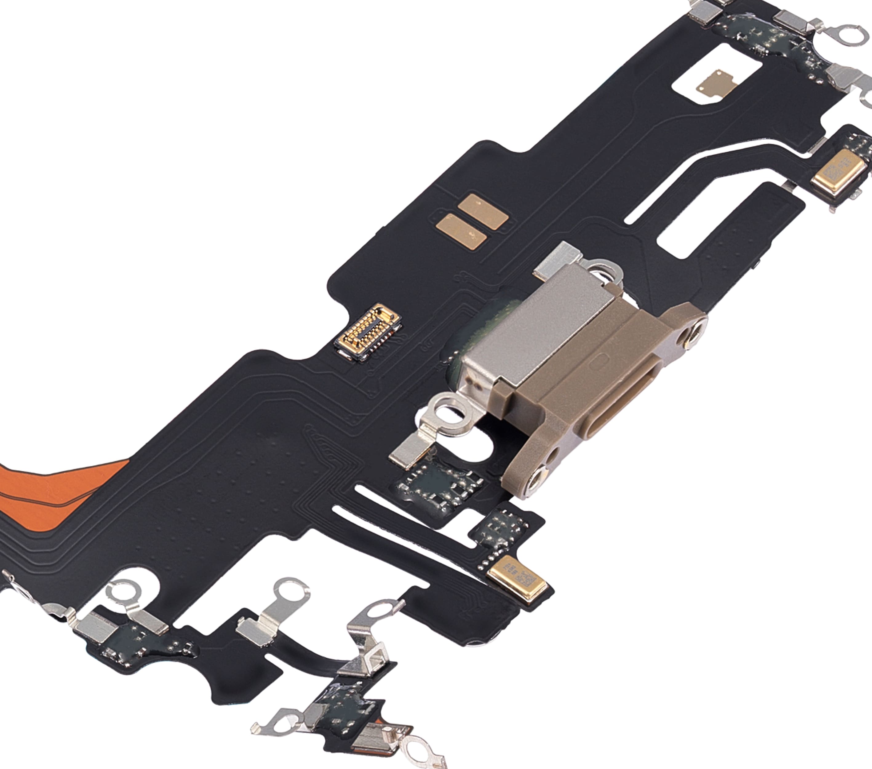 Charging Port Flex Cable Compatible For iPhone 13 Pro Max (Aftermarket Plus) (Gold)