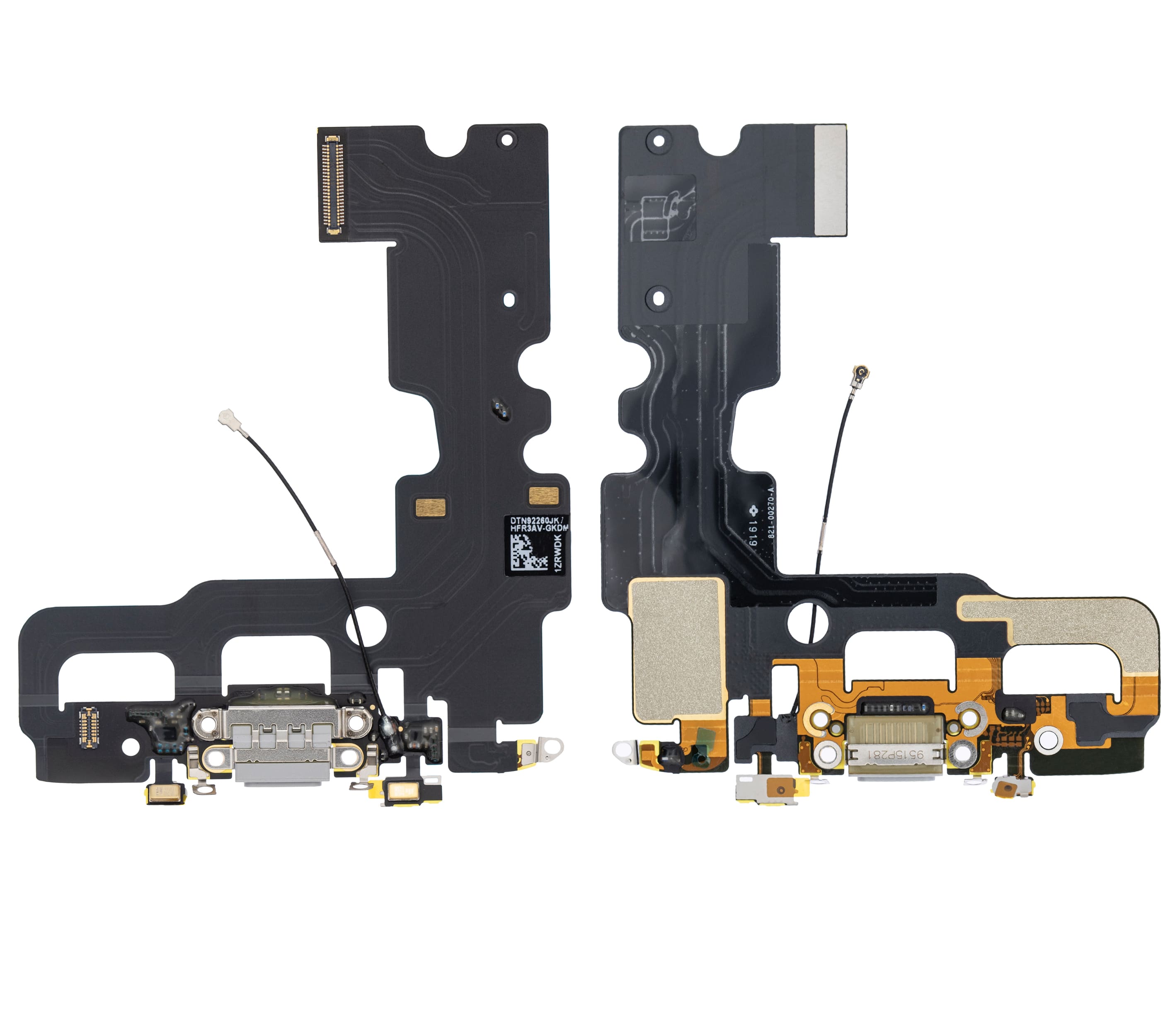 Charging Port Flex Cable Compatible For iPhone 7 (Premium) (Silver)