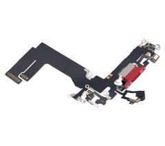 Charging Port Flex Cable Compatible For iPhone 13 Mini (Aftermarket Plus) (Red)