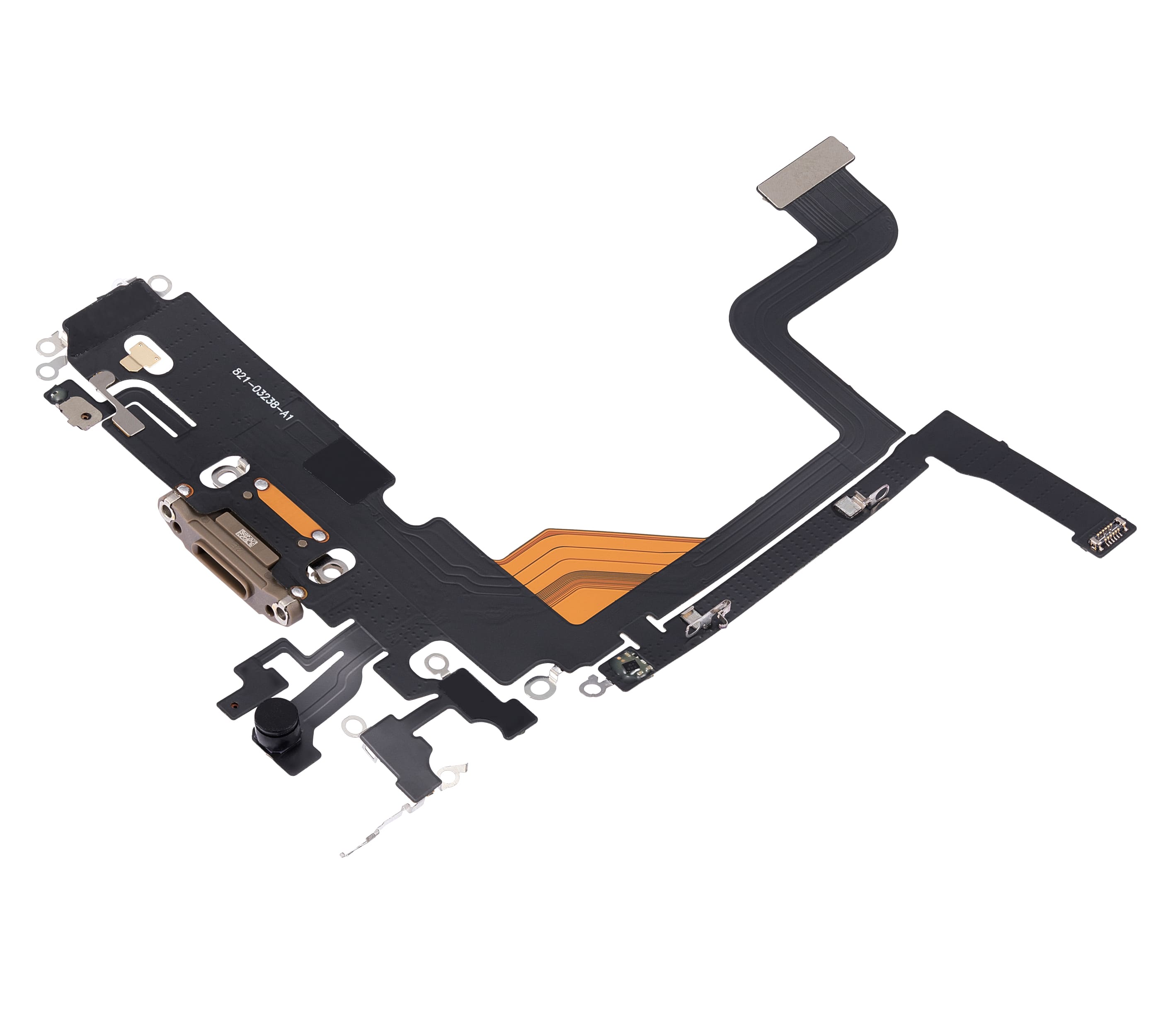 Charging Port Flex Cable Compatible For iPhone 13 Pro (Aftermarket Plus) (Gold)