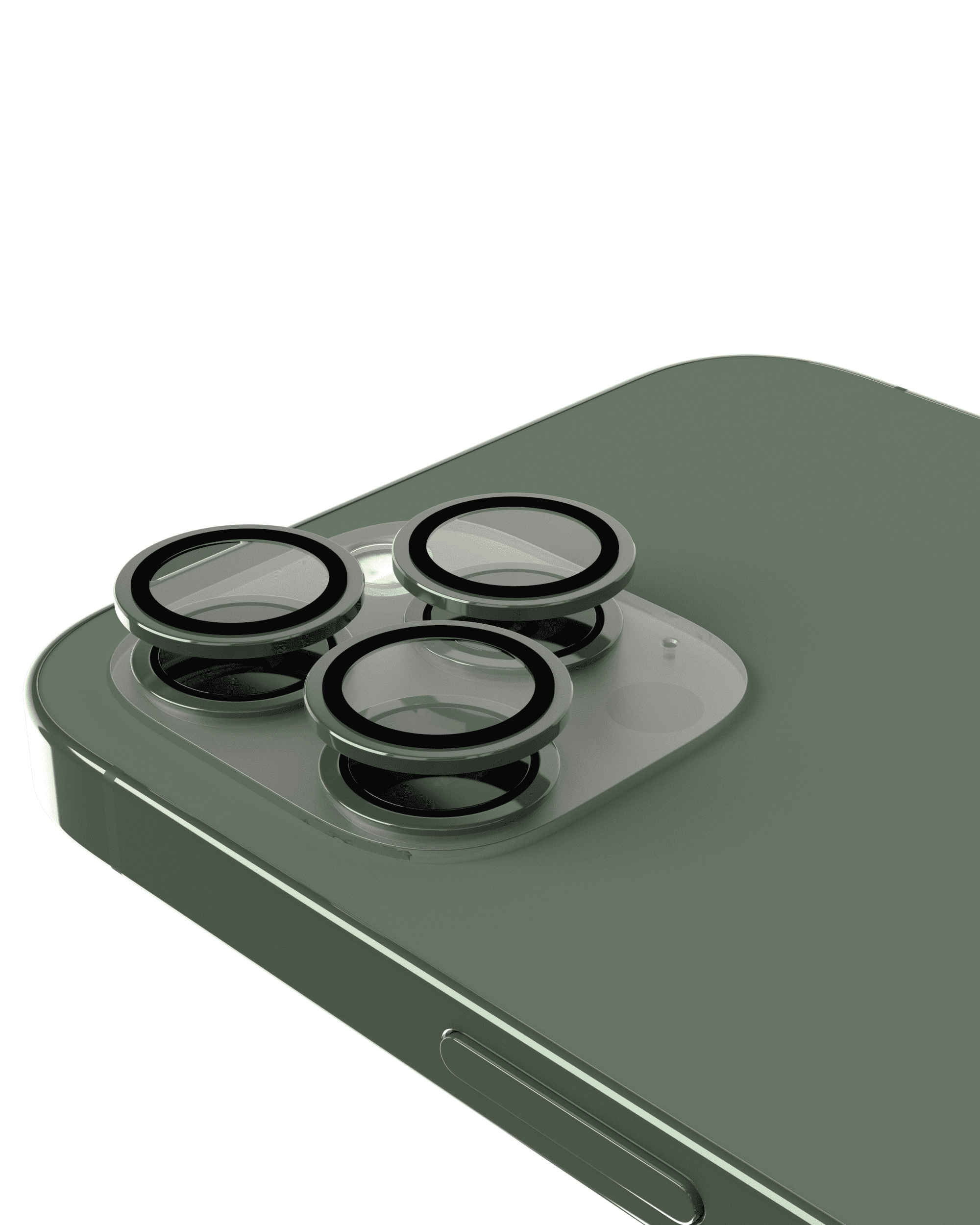 Casper Camera Lens Protector Compatible For iPhone 13 Pro / 13 Pro Max (Alpine Green) (Clear)