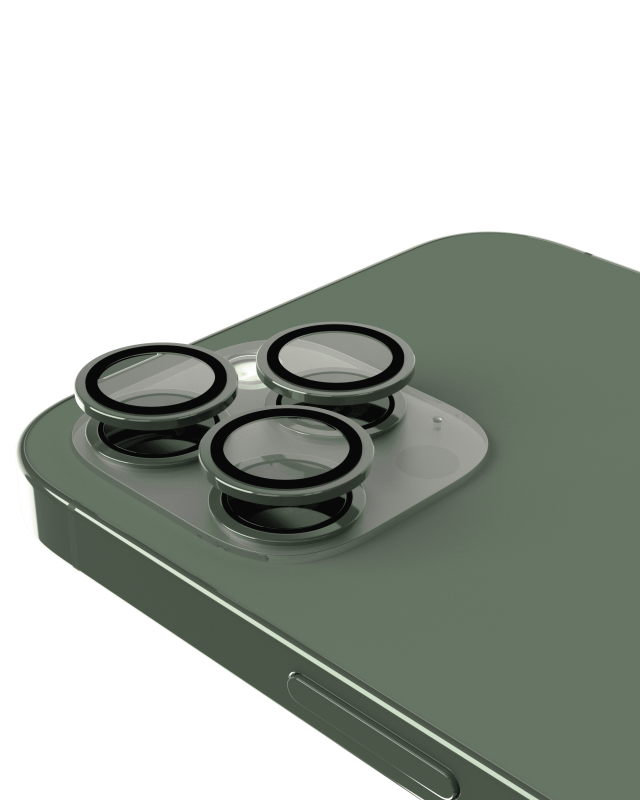 Casper Camera Lens Protector Compatible For iPhone 13 Pro / 13 Pro Max (Alpine Green) (Clear)