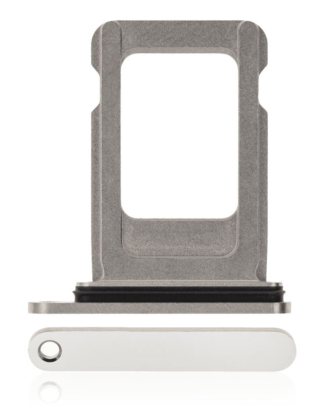 Single Sim Card Tray Compatible For iPhone 12 Pro / 12 Pro Max / 13 Pro / 13 Pro Max (Silver)