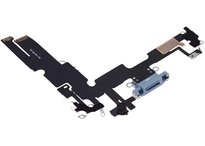 Charging Port Flex Cable Compatible For iPhone 14 Plus (Aftermarket Plus) (Blue)