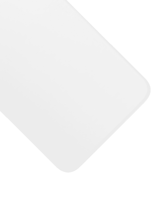 Back Glass With 3M Adhesive Compatible For iPhone 11 Pro Max (No Logo / Large Camera Hole) (Silver)