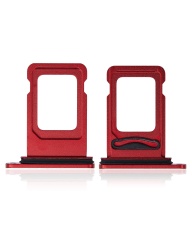 Dual Sim Card Tray Compatible For iPhone 11 (Red)
