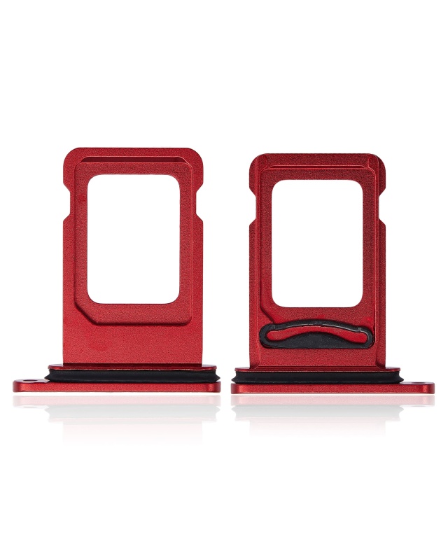 Dual Sim Card Tray Compatible For iPhone 11 (Red)