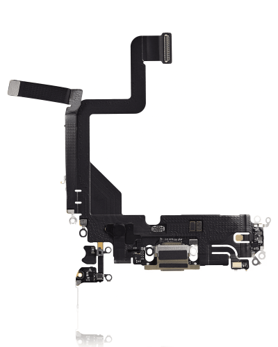 Charging Port Flex Cable Compatible For iPhone 14 Pro (Aftermarket Plus) (Gold)
