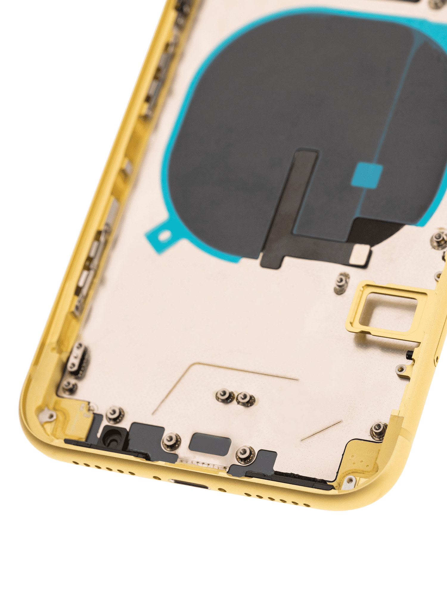 Back Housing W/ Small Components Pre-Installed Compatible For iPhone 11 (Used OEM Pull: Grade A) (Yellow)