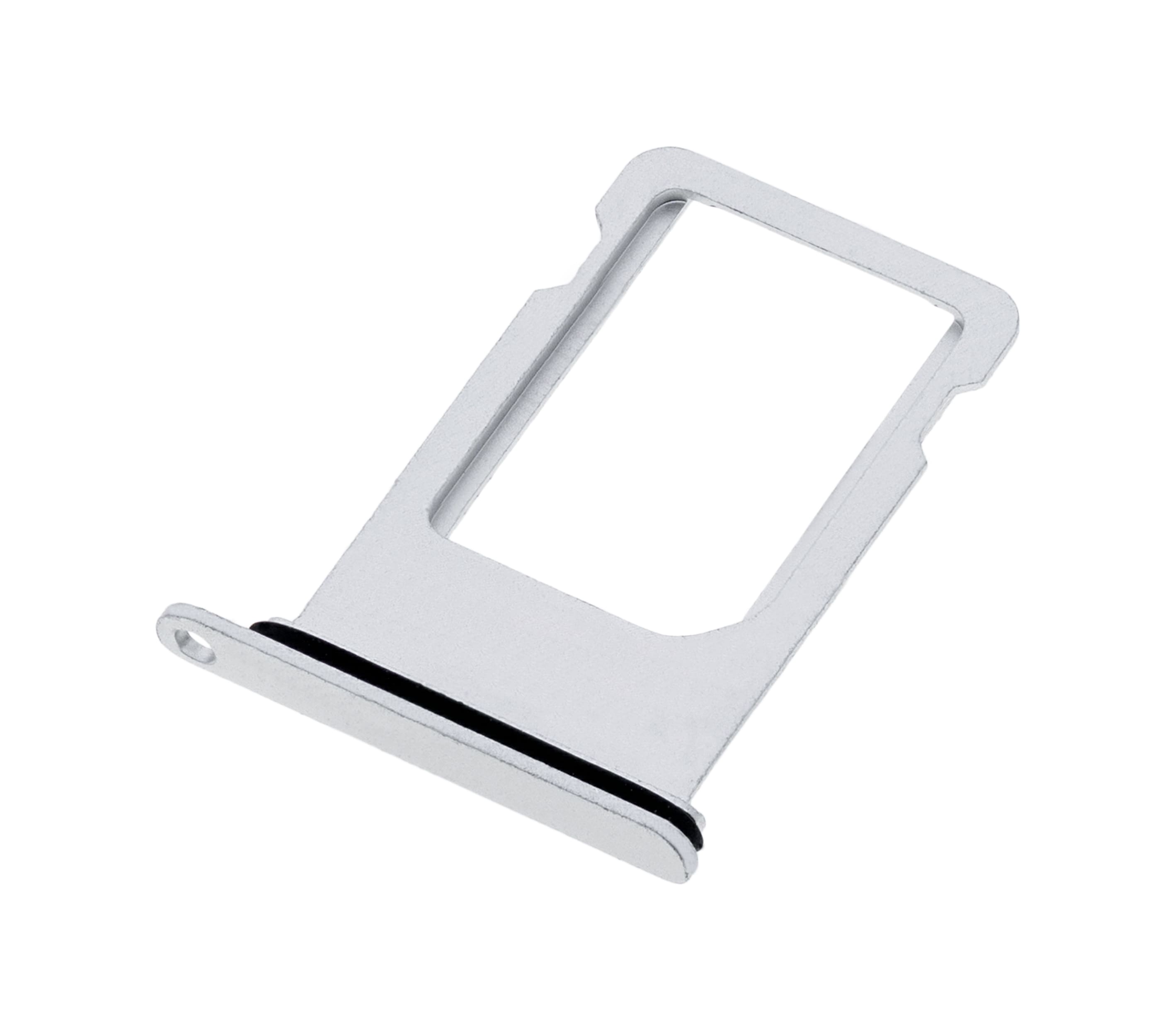 Sim Tray Compatible For iPhone 8 Plus (Silver)