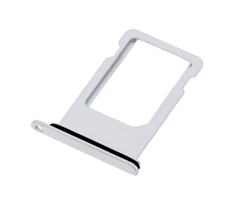 Sim Tray Compatible For iPhone 8 Plus (Silver)