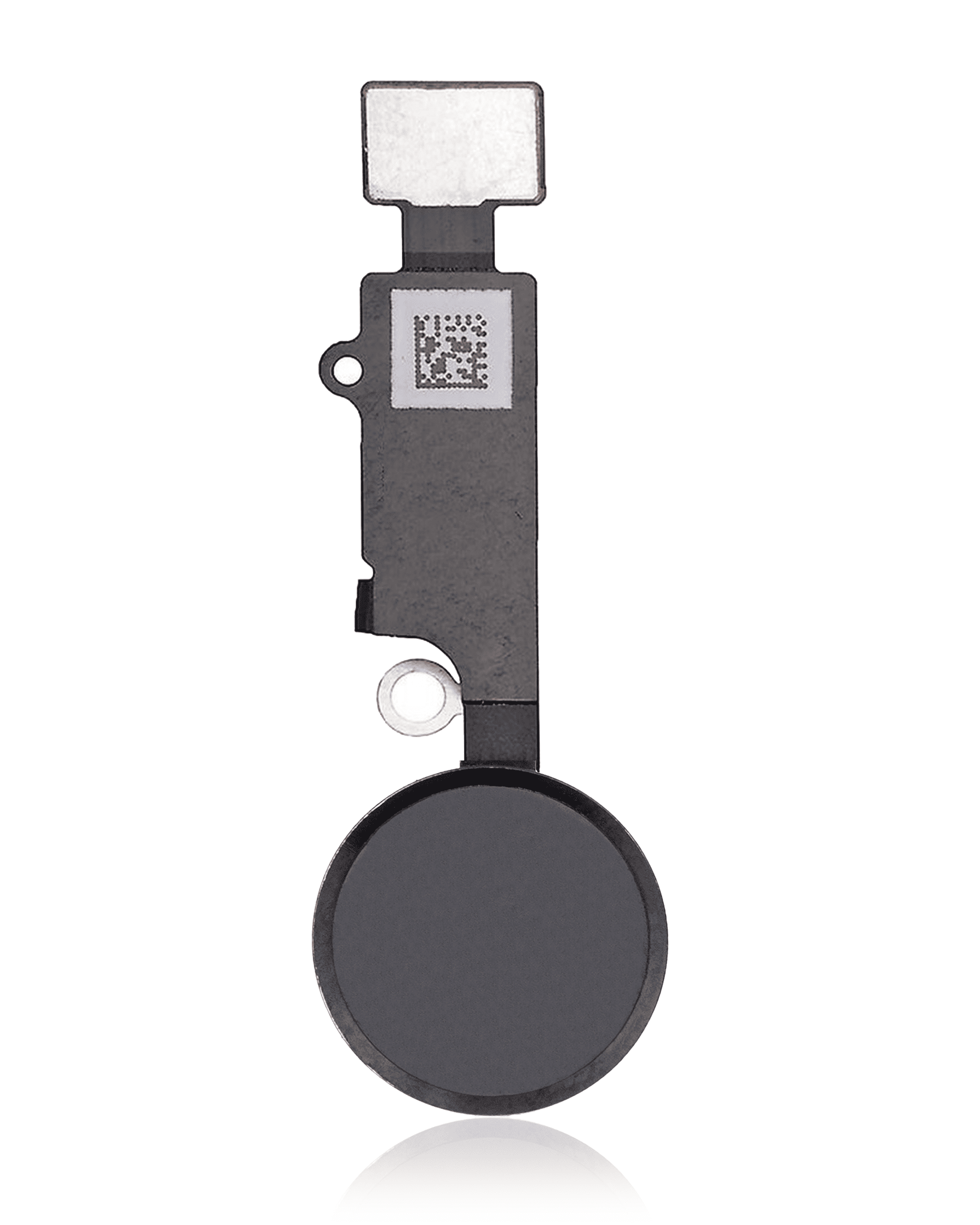 Home Button With Flex Compatible For iPhone 7 / 7 Plus / 8 / 8 Plus / SE (2020) / SE (2022) (Jet / Matte Black) (Warning: Compatible For Cosmetic Use Only)