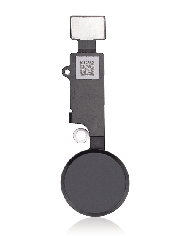 Home Button With Flex Compatible For iPhone 7 / 7 Plus / 8 / 8 Plus / SE (2020) / SE (2022) (Jet / Matte Black) (Warning: Compatible For Cosmetic Use Only)