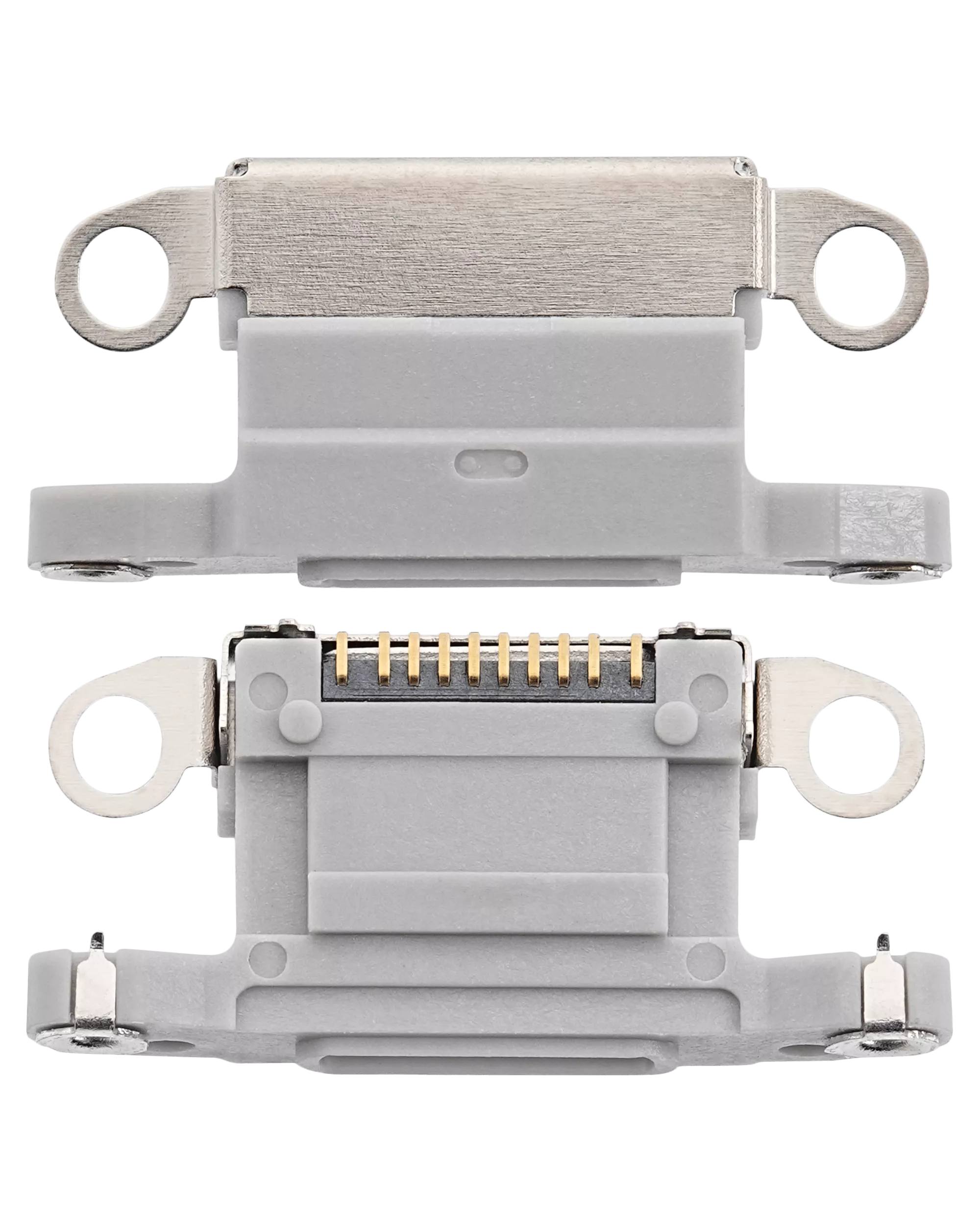 Charging Port Only Compatible For iPhone 14 Pro / 14 Pro Max (Silver) (10 Pack)