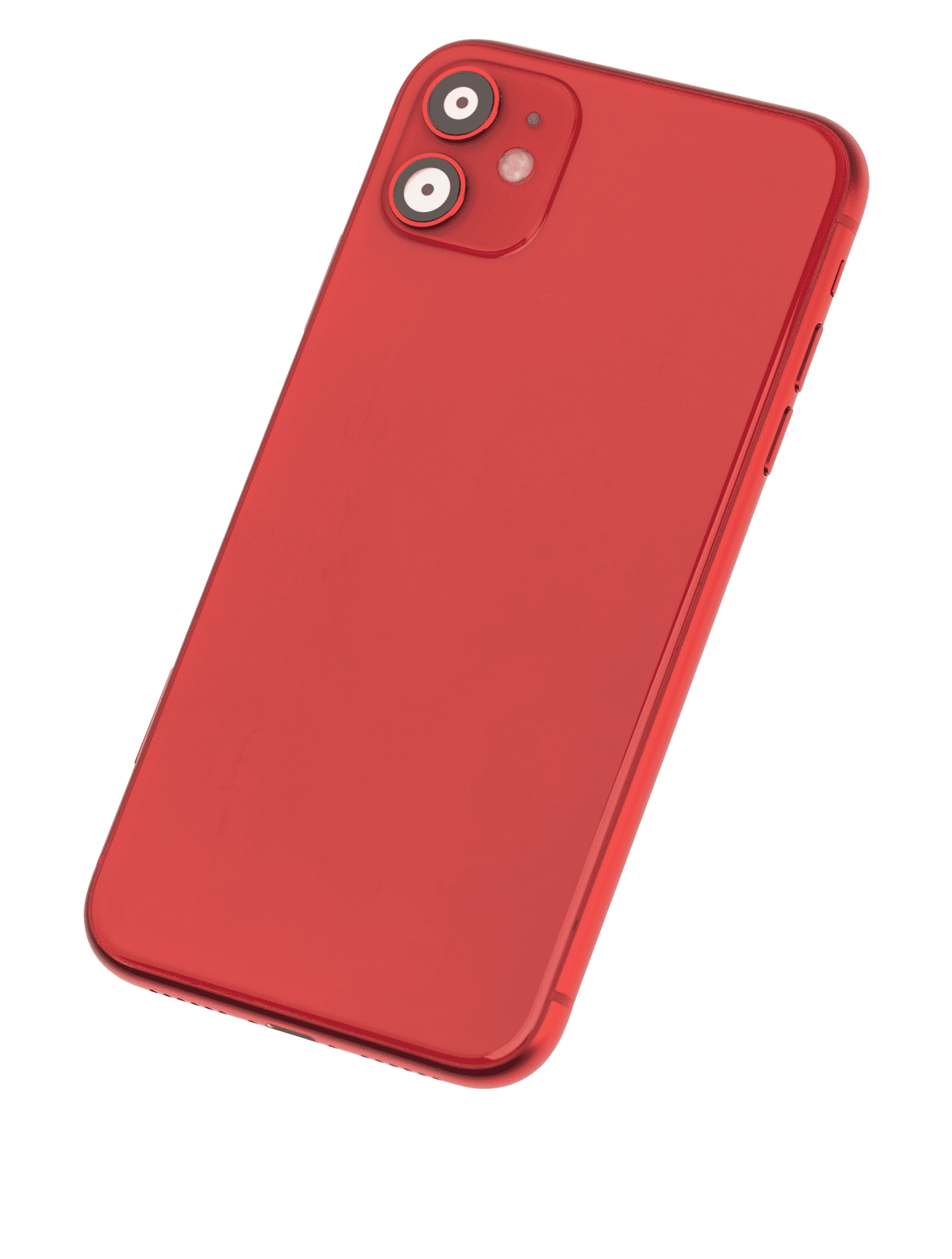 Back Housing W/ Small Components Pre-Installed Compatible For iPhone 11 (Used OEM Pull: Grade C) (Red)