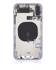 Back Housing W/ Small Components Pre-Installed (Without Back Cover) Compatible For iPhone 11 (Purple)